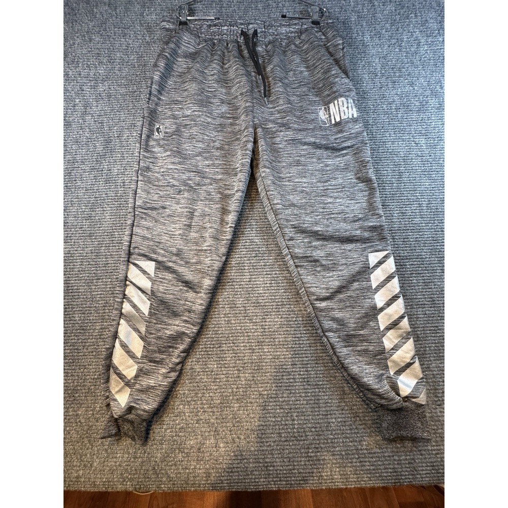 NBA Men's XL Grey Sweatpants Jogger Style Fall Winter Sporty Athletic Casual X4